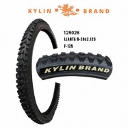 (125026) LLANTA 20X2.125 KYLIN F-125 NEGRO 50
