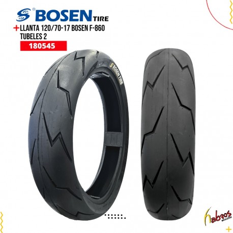(180545) LLANTA 120/70-17 BOSEN F-860 TUBELES 2