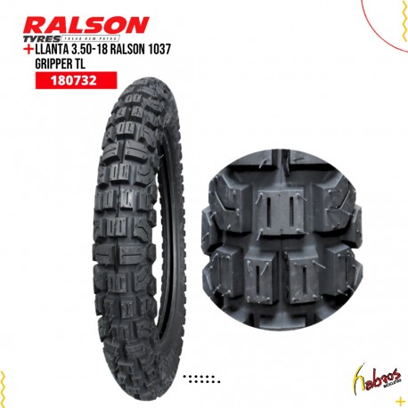 (180732) LLANTA 3.50-18 RALSON 1037 GRIPPER TL