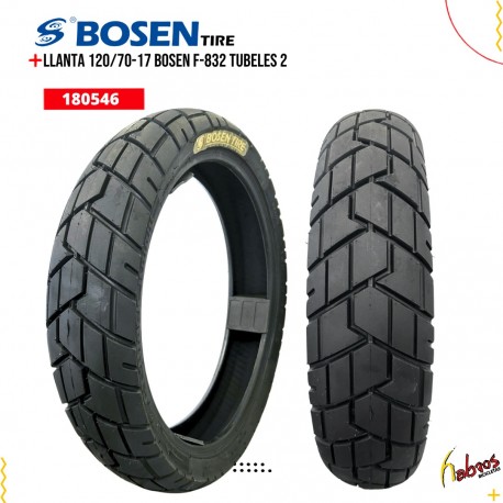 (180546) LLANTA 120/70-17 BOSEN F-832 TUBELES 2
