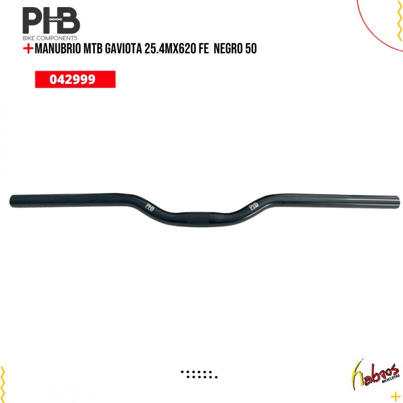 (042999) MANUBRIO MTB GAVIOTA 25.4MX620 FE  NE 50