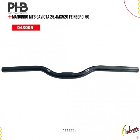 (043005) MANUBRIO MTB GAVIOTA 25.4MX520 FE NE  50