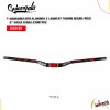 (043101) MANUBRIO  DE MONTAÑA DE ALUMINIO COLOR NEGRO/ROJO CENTRO 31.8 GUIENGOLA
